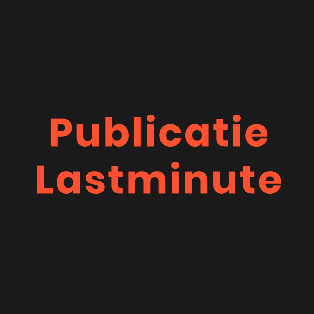 Publicatie Lastminute